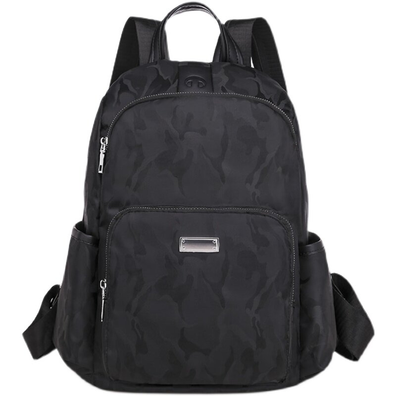 时尚双肩包2021新款休闲百搭大容量牛津布防盗背包双肩背包