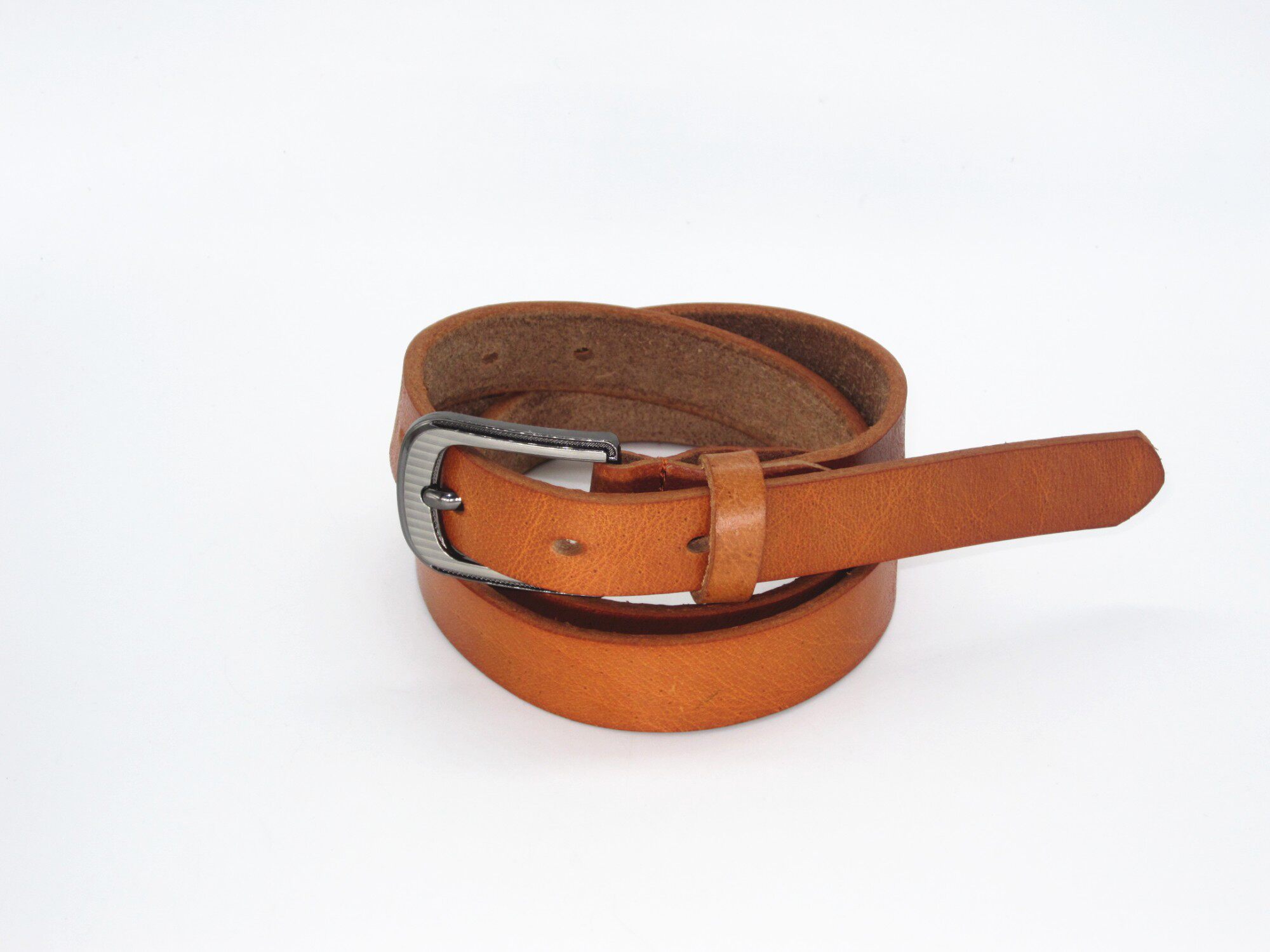 中老年女士头层牛皮腰带老式整张皮切割针扣皮带结实耐用百搭裤带