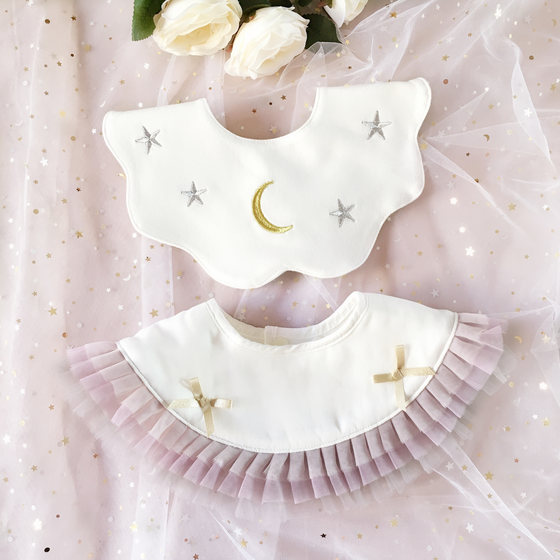 Korean version of INS Infant Circular Baozui Poor Cotton Towel Shinborn Food Rice Bib 360 degrees to rotate Korean version of INS Infant Circular Baozui Poor Cotton Towel Shinborn Food Rice Bib 360 degrees to rotate
