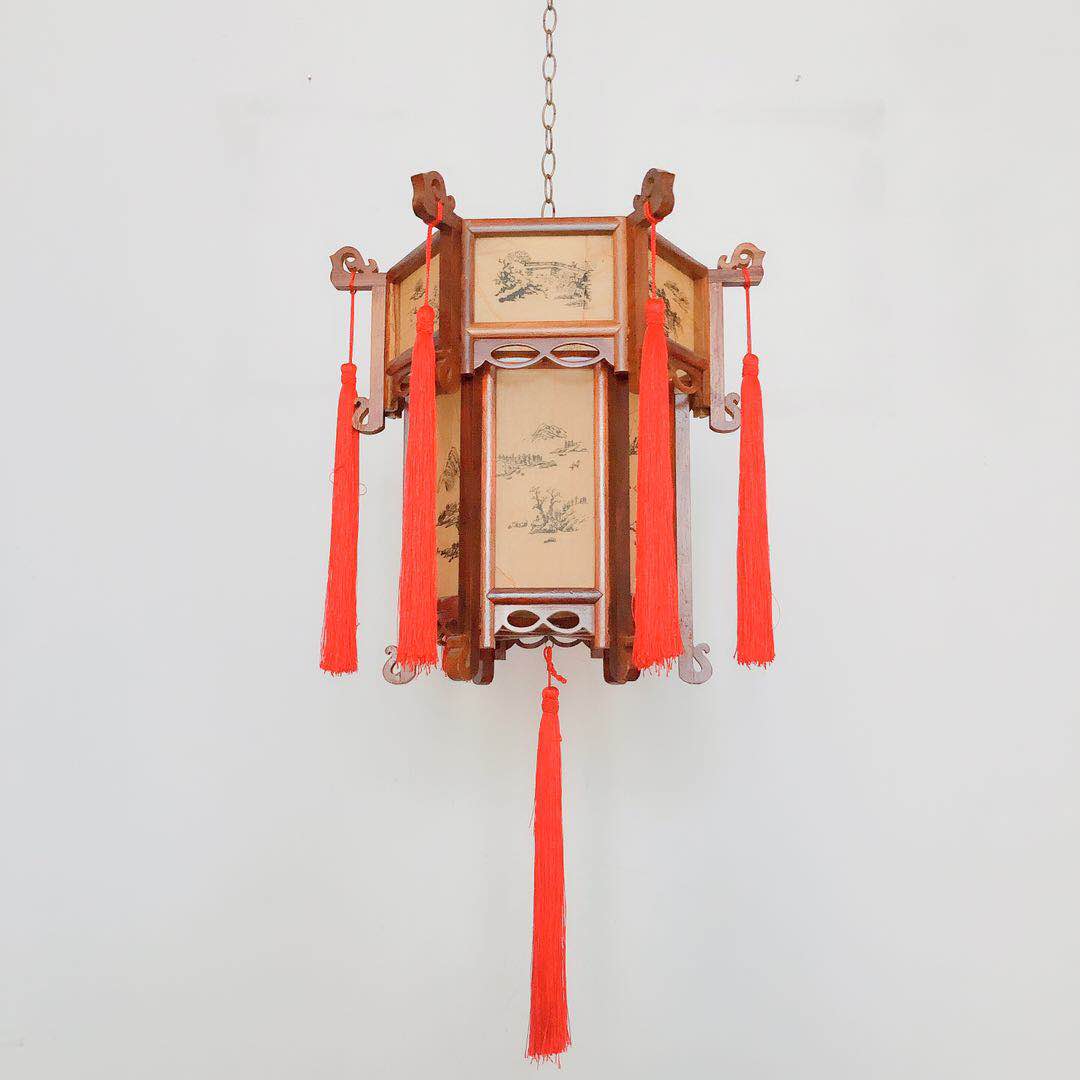 宫灯红木木制仿古中式吊灯古典木质灯笼磐城灯笼