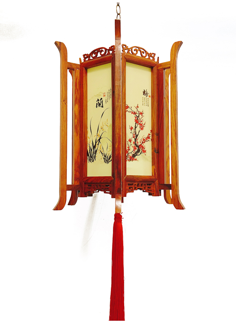 宫灯红木木制仿古中式吊灯古典木质灯笼磐城灯笼