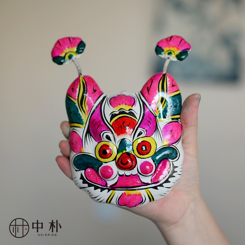 泥塑中朴定制礼品凤翔彩绘挂虎民俗装饰品出国泥人