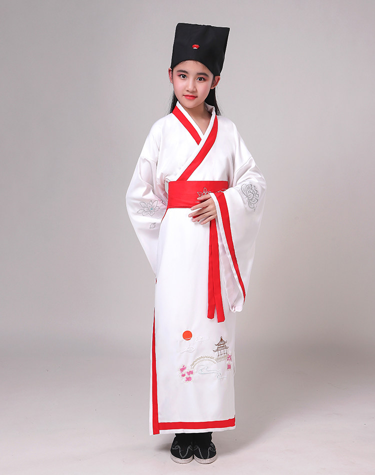 儿童汉服古装古代幼儿儿书童男女童国学三字经儿童演出服
