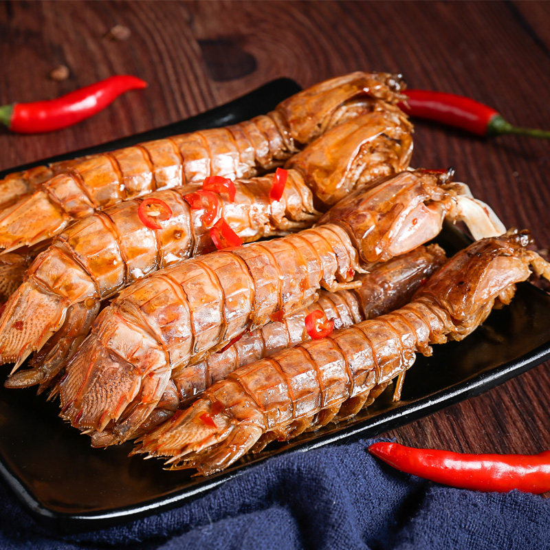椒盐皮皮虾香辣麻辣即食鲜活海鲜熟食零食新鲜虾类制品