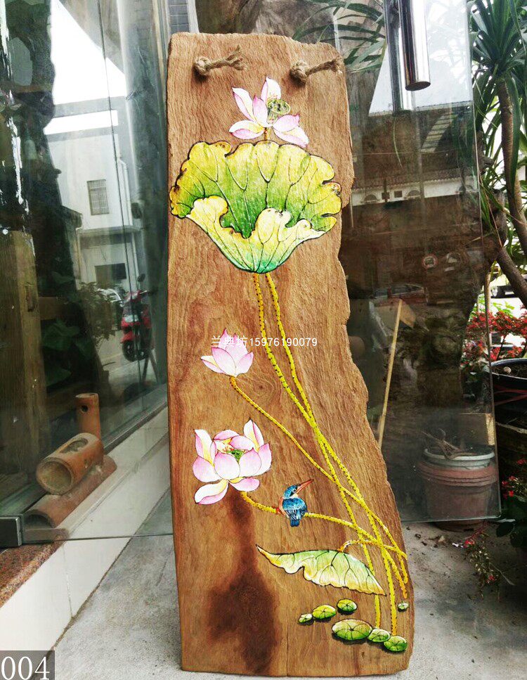 风化禅意板画壁饰挂画木板装饰画朽木工艺品古典壁饰