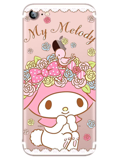 可爱my melody美乐蒂iphonex 7 8plus手机壳5s 6s 4s se软保护套