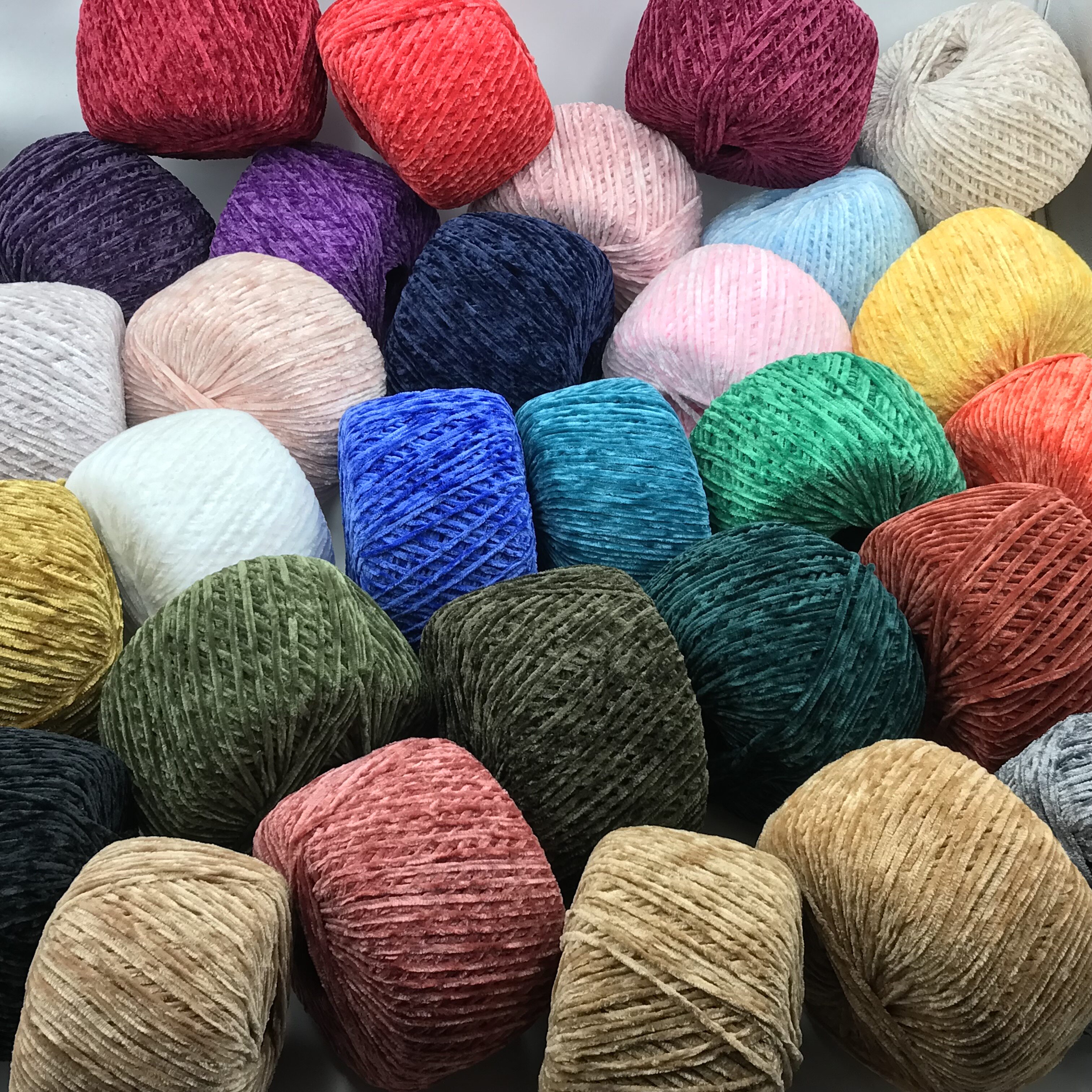 金丝绒雪尼尔绒毛线手感柔软丝滑标价 半斤价格 普区包邮 送工具