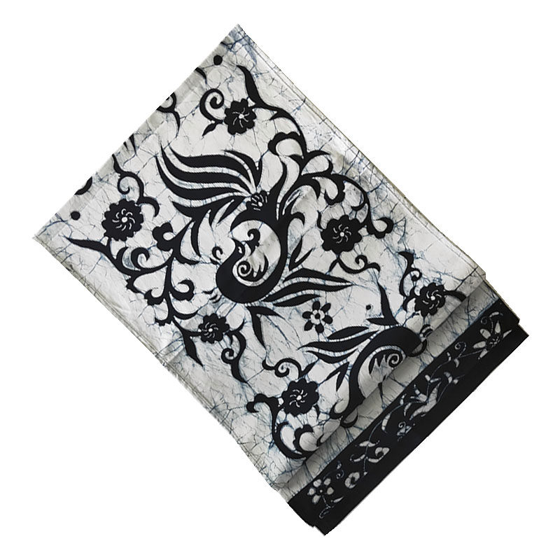 中式桌旗床旗苗族蜡染画茶台棉麻桌布电视柜盖布桌旗