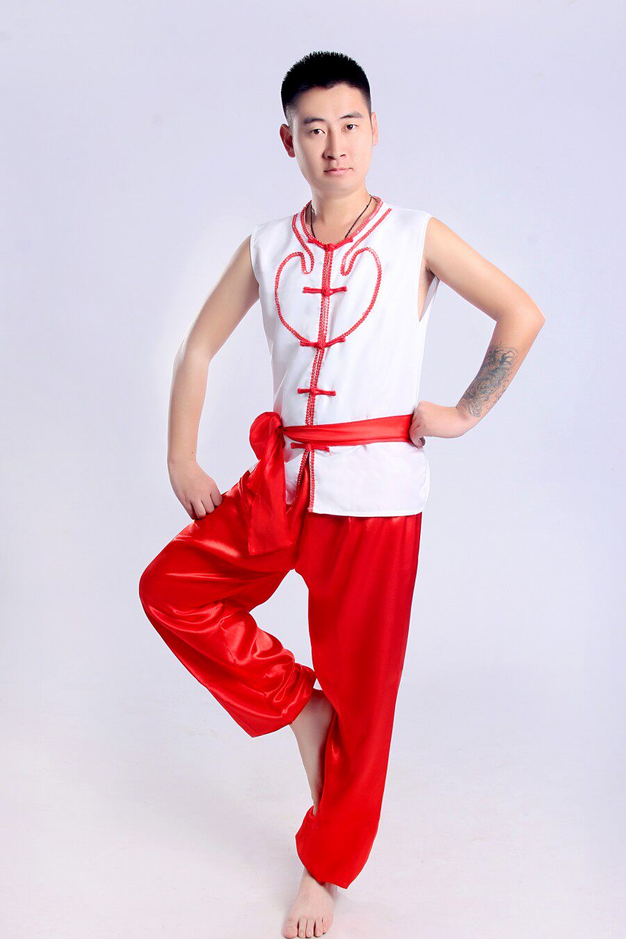 秧歌服装2019新款中老年腰鼓服男款舞蹈表演服东北大秧歌演出服