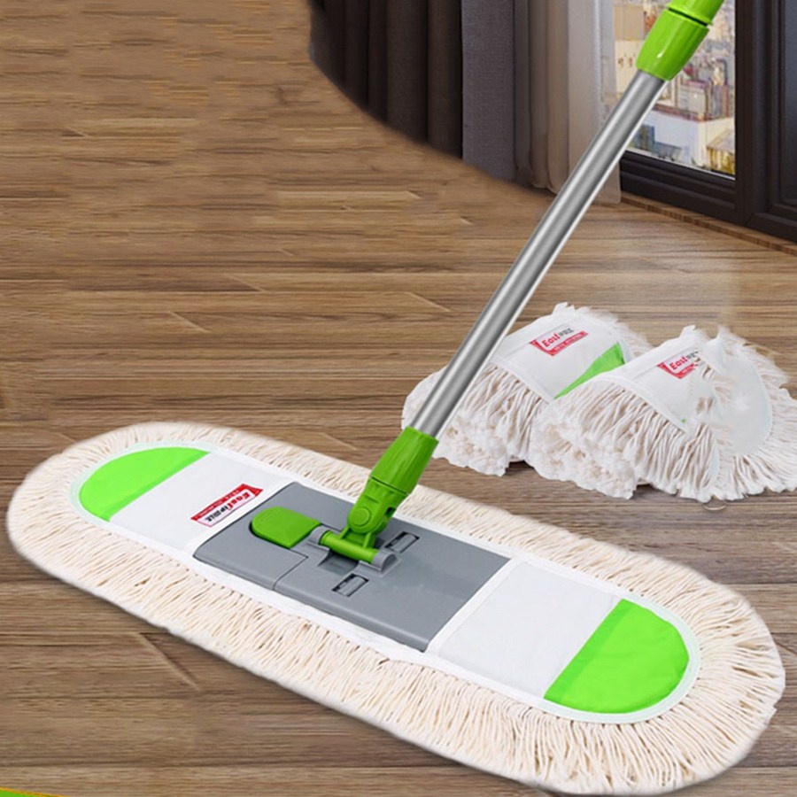 拖把伊司达平板45cm木地板地拖伊斯斯达纯棉棉纱平板拖把