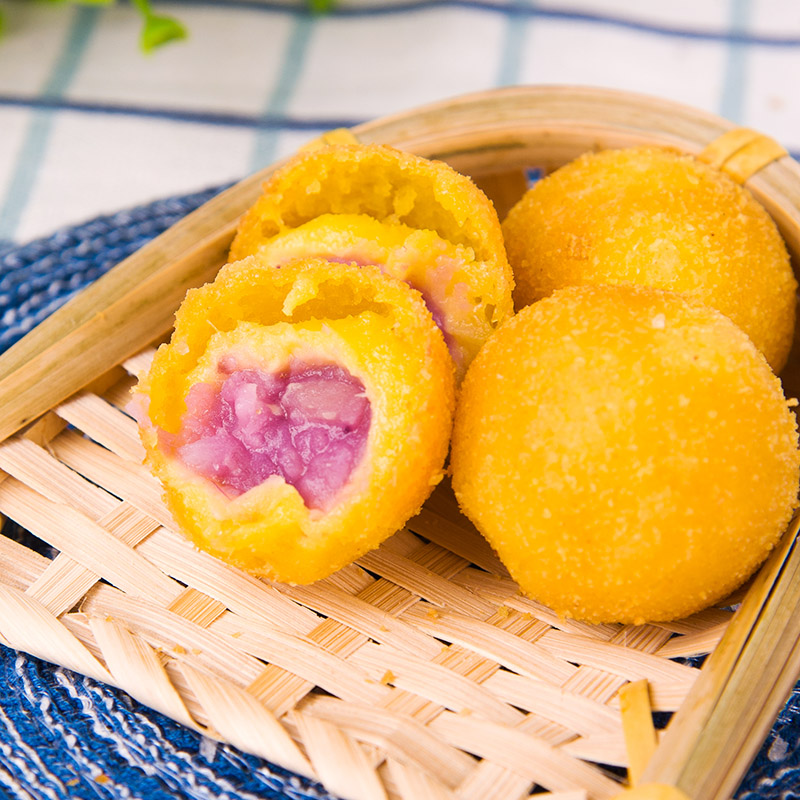 千味央厨香芋地瓜20个400g红薯丸子油炸速冻包点