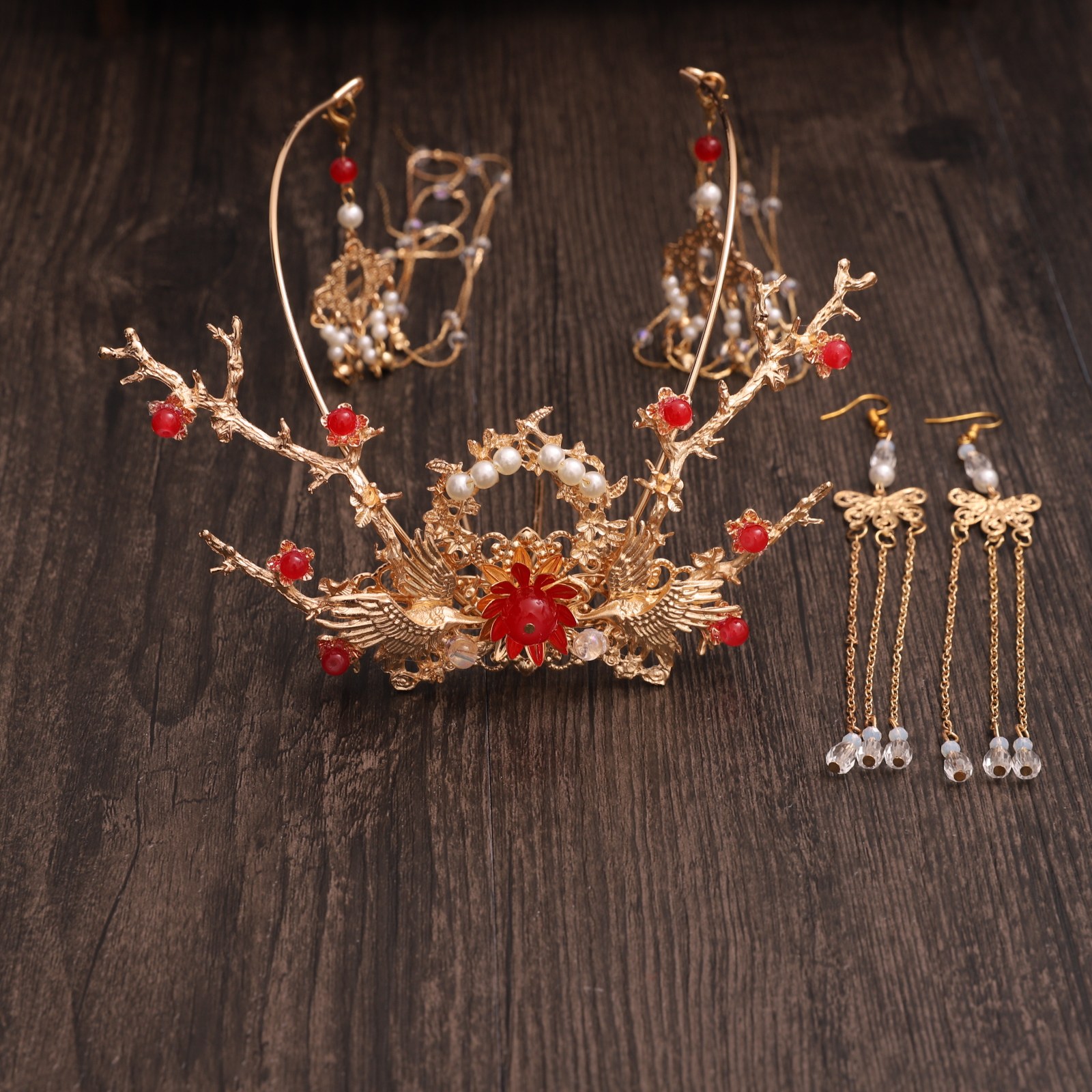 古风汉服风头冠长流苏步摇头饰配饰饰品超仙发饰