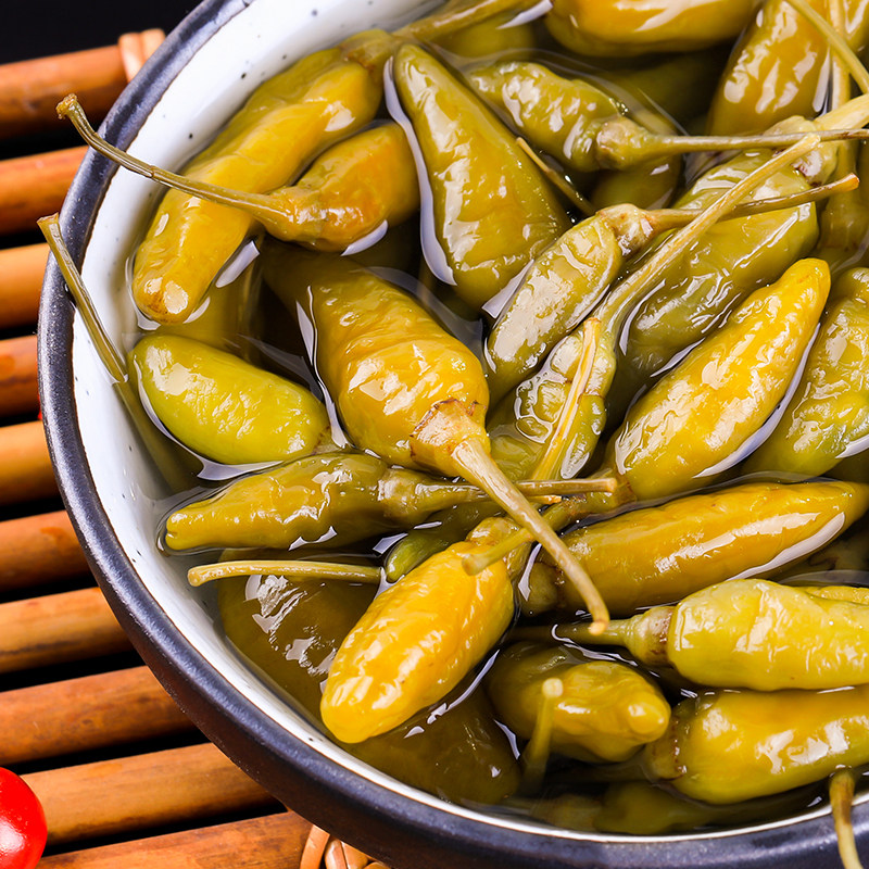 东北口味野山椒酸甜口火锅店饭店用泡椒压碟小米辣椒须弥山商用袋