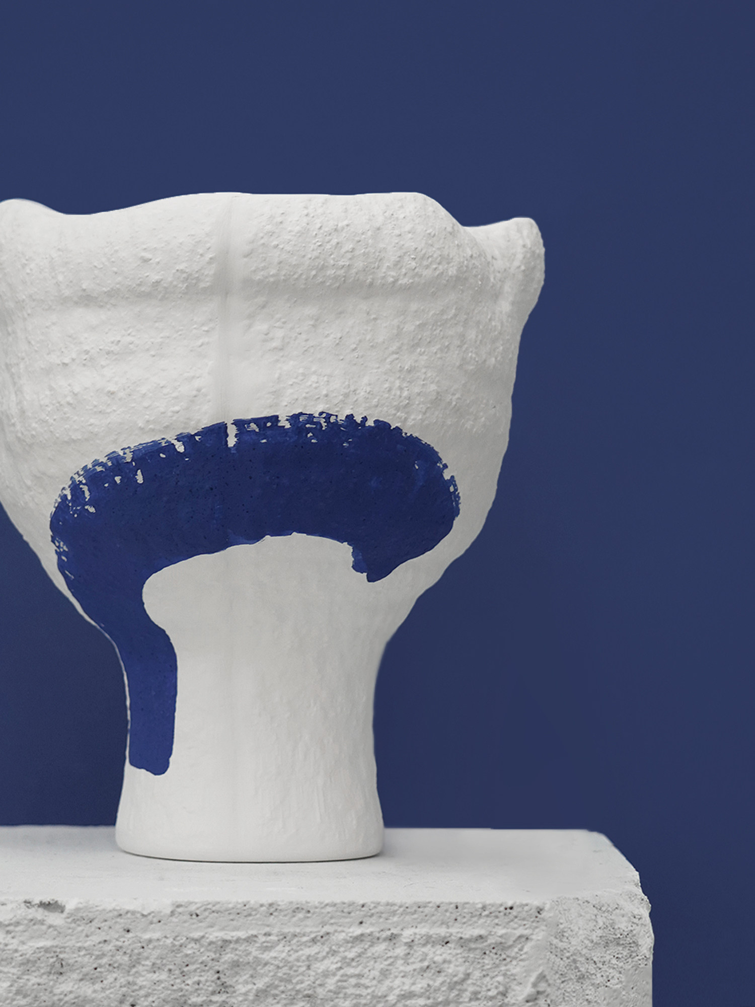 现代极简黑白陶瓷抽象手绘艺术花器样板房客厅摆件