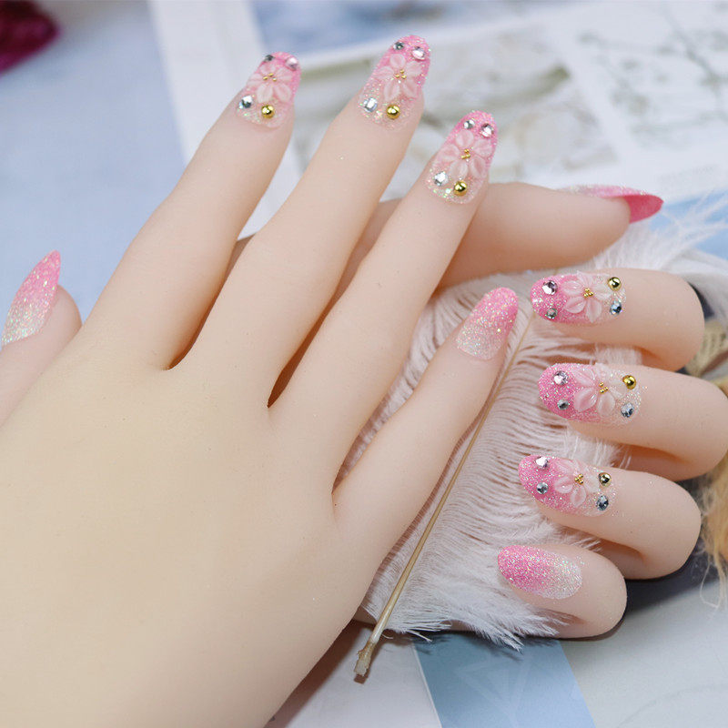 穿戴美甲甲片假指甲成品防水全贴片