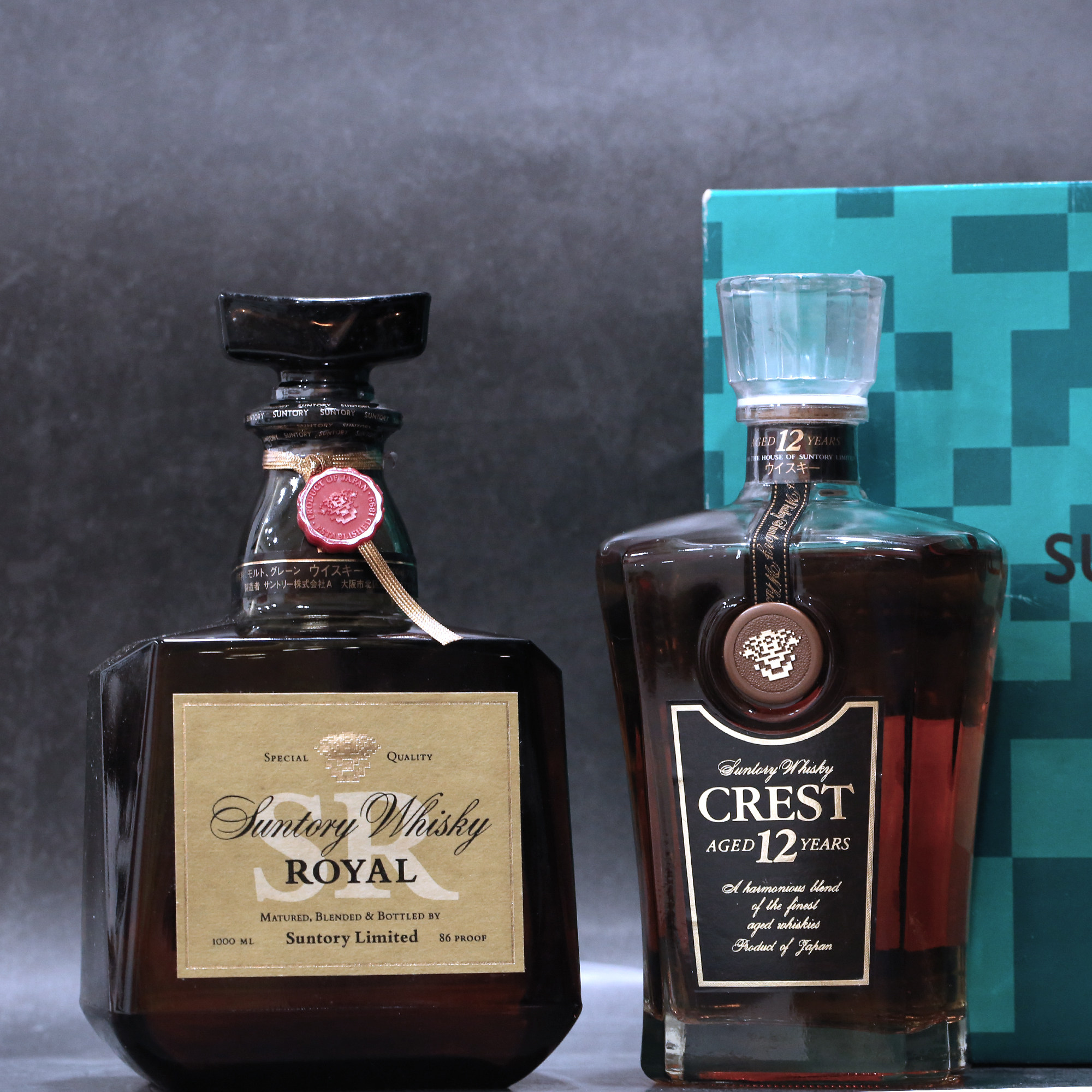 无非售价勿拍三得利suntory90年代洛雅crest12水晶威士忌威士忌