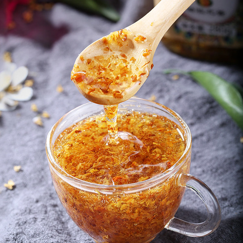 蜂蜜酿制瑶家阿爸桂花酱280g2桂花蜜糖桂花糖浆天然桂花蜜酱