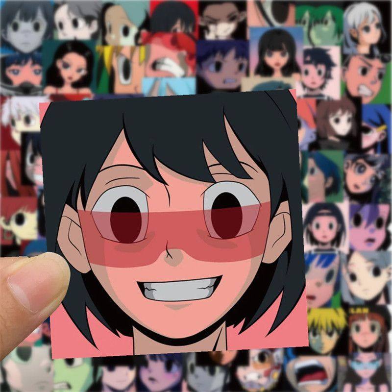 120张潮流动漫aokizy贴纸ins网红爆款手机壳水杯笔记本个性小贴纸