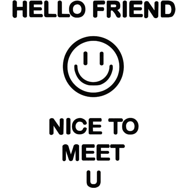 你好墙贴墙面茶店奶茶店铺咖啡店咖啡笑脸朋友软装墙贴