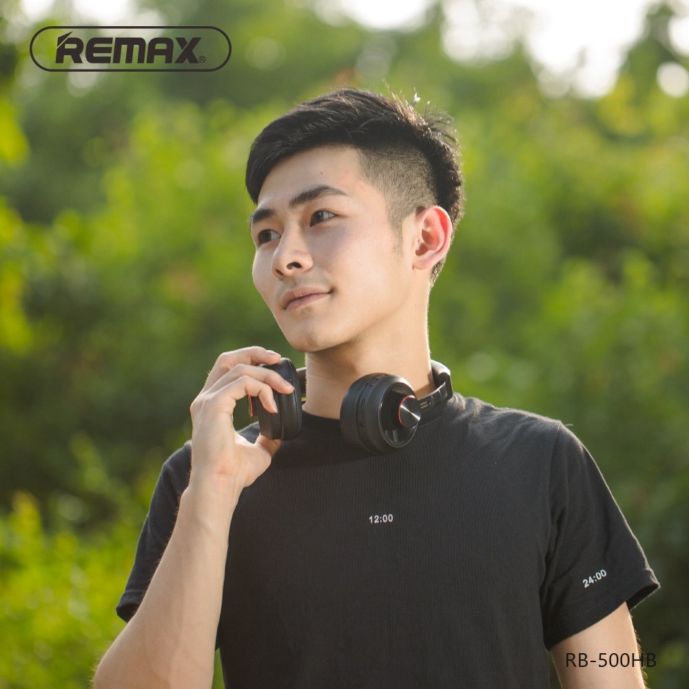 remax/睿量 500hb蓝牙耳机无线炫酷男运动头戴式耳麦hi-fi音质通话