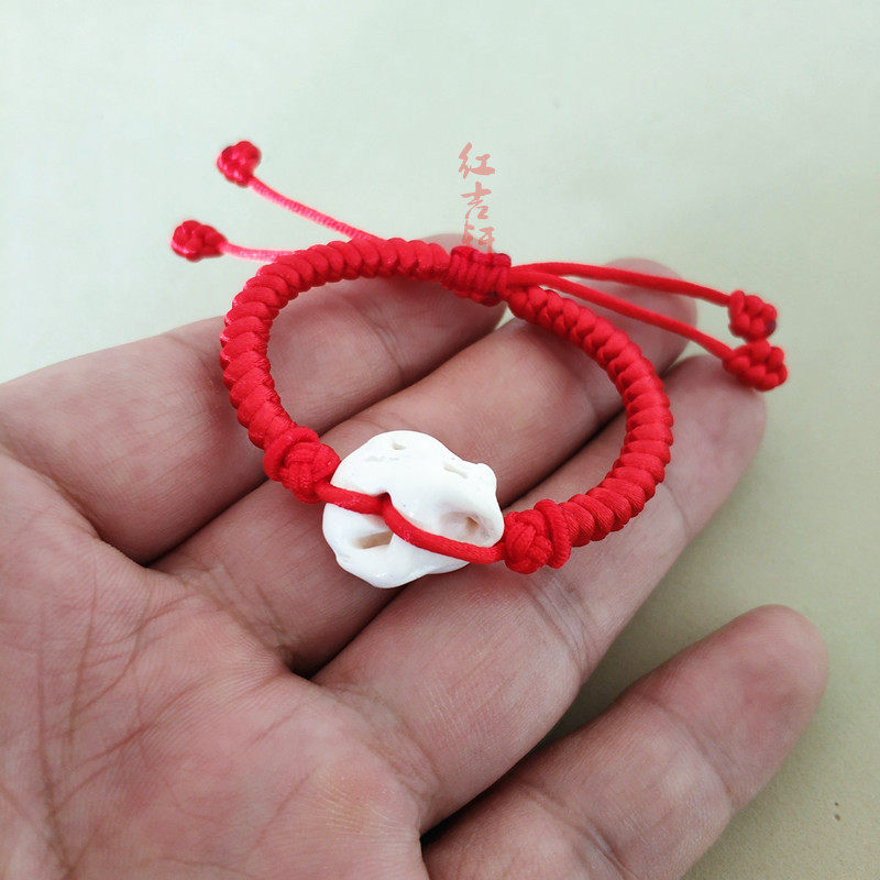 宝宝婴儿儿童猪惊压惊手链脚链女男新生儿猪精手链