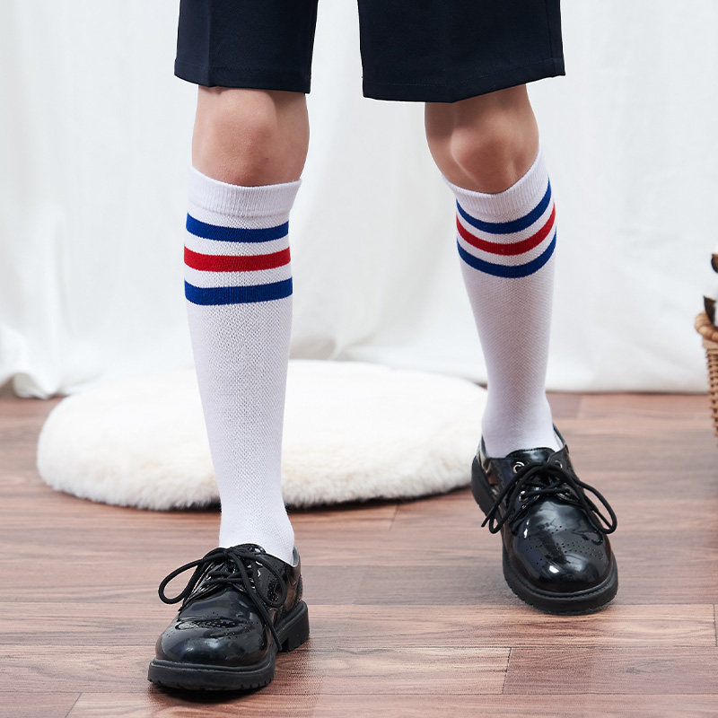 儿童中筒筒袜男童高筒长袜长筒篮球黑色轮滑儿童袜子016岁