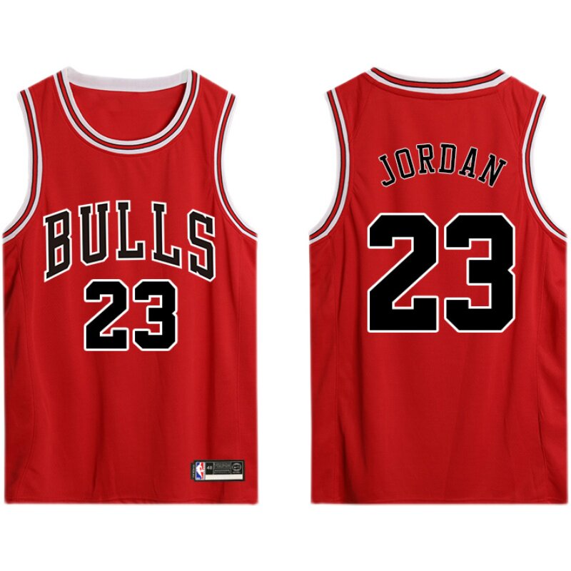 詹姆斯球衣23号公牛篮球套装定制男女夏班服印字篮球服