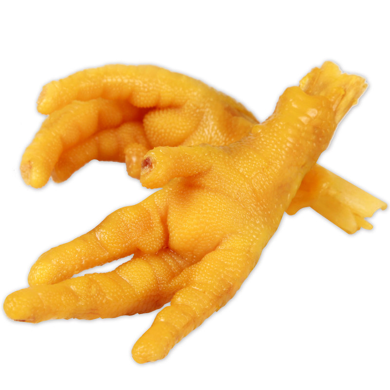 老白渡盐焗鸡爪子梅州凤爪原味/香辣土鸡脚鸡抓肉翅年货200g/袋