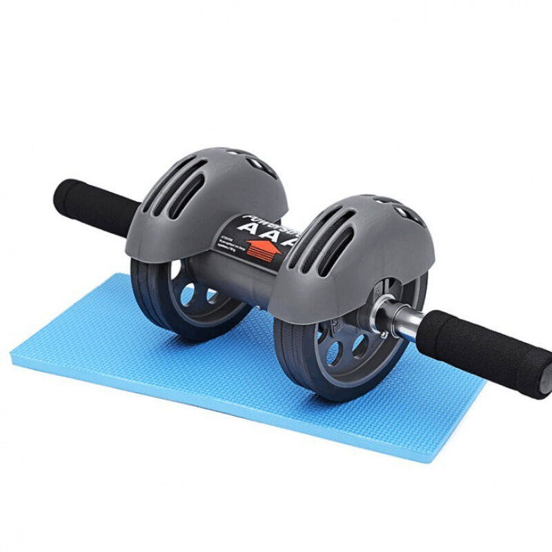 自动回弹健腹轮静音腹肌收腹腹部手推健身器材家男女滑轮