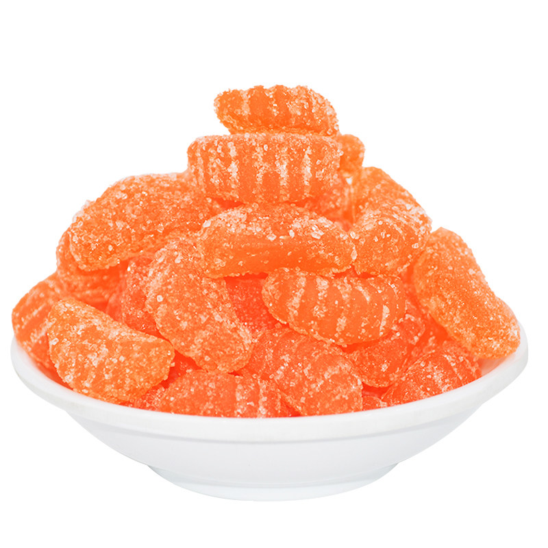 橘子瓣水果软糖qq橡皮糖果汁糖造型结婚婚庆喜糖散装500g一份包邮