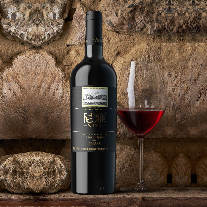 尼雅新疆天山特级精选赤霞珠干红葡萄酒整箱750ml干红静态葡萄酒