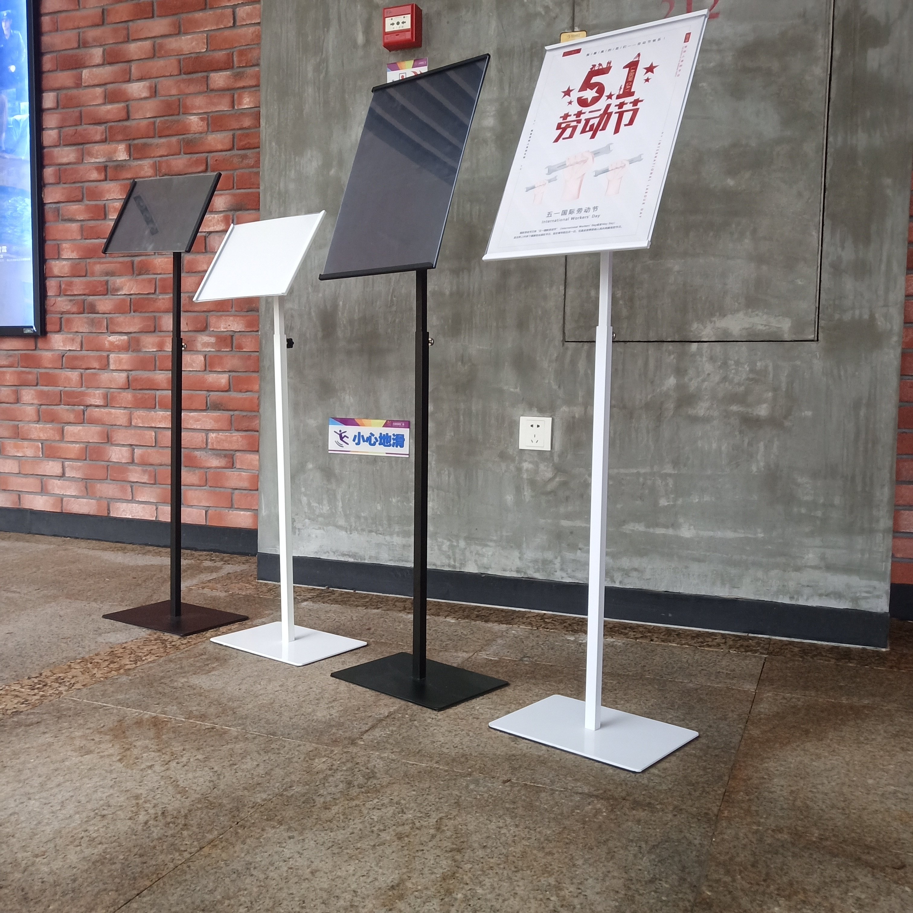 商场落地水牌展示架指示牌导向牌立式展示牌a4海报展架a3指引牌架