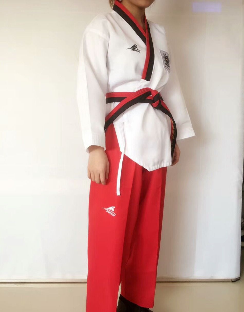 儿童成人男生女生大学生跆拳道服品势服比赛服表演教练跆拳道服