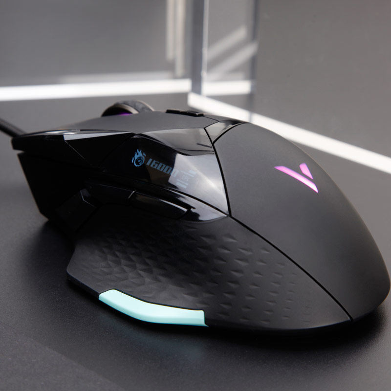 雷柏vt900游戏鼠标黑科技oled屏幕宏编程配重电脑吃鸡lol绝地求生