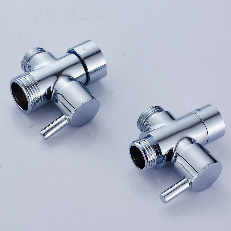 花洒淋浴水阀阀门三通阀三通二出一进角阀4分角阀