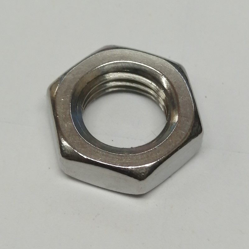 304不锈钢六角细牙薄螺母扁螺帽 m6m8m10m12m14m16m20x1x1.25x1.