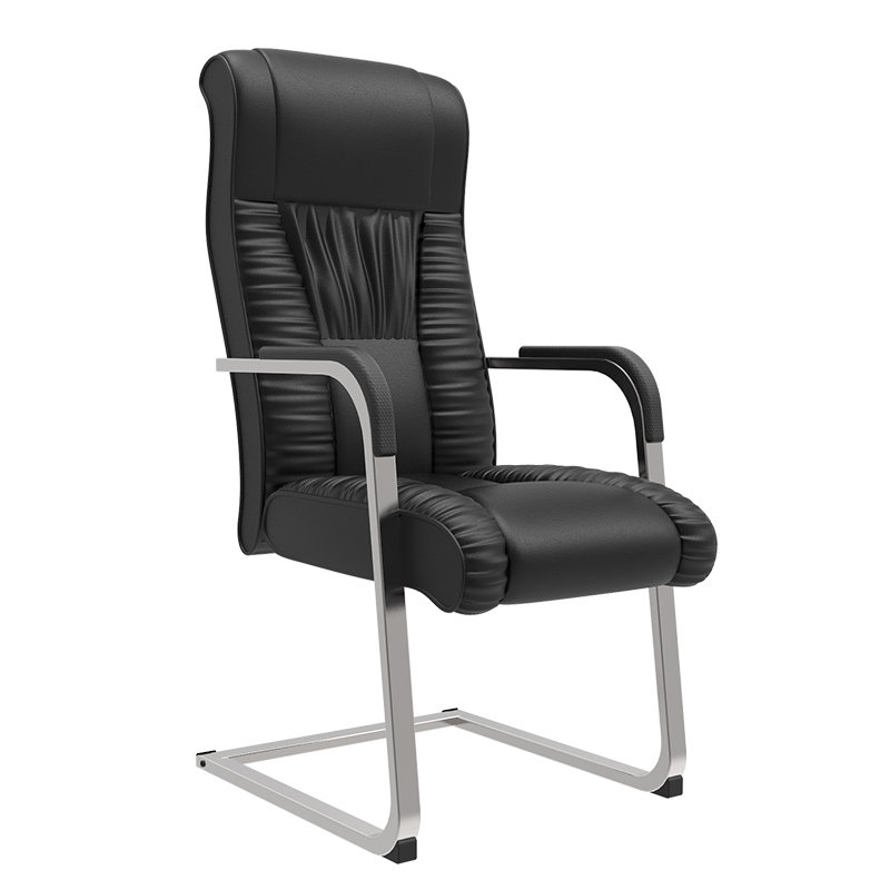 品伟 舒适电脑椅书桌高靠背弓形脚老板椅家用高背办公椅子座椅