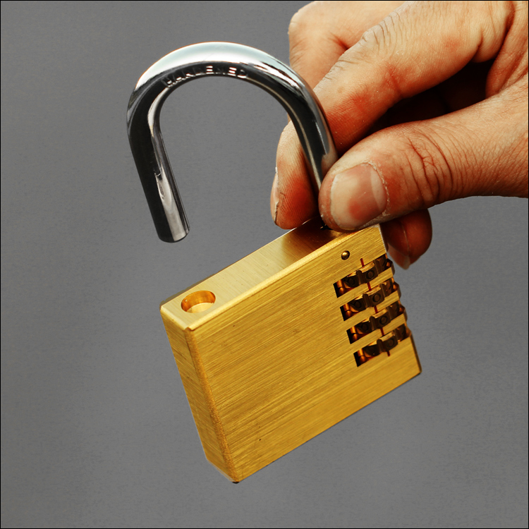 锁头全铜大号四位密码锁仓库挂锁金属普通密码锁
