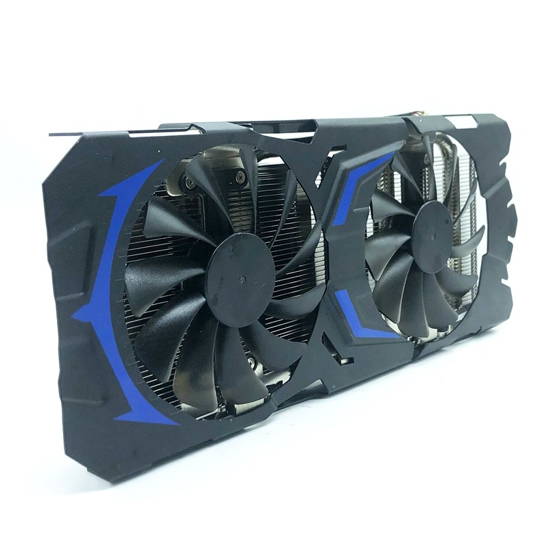 全新影驰gtx10701070ti大将版双风扇温控独立显卡散热器