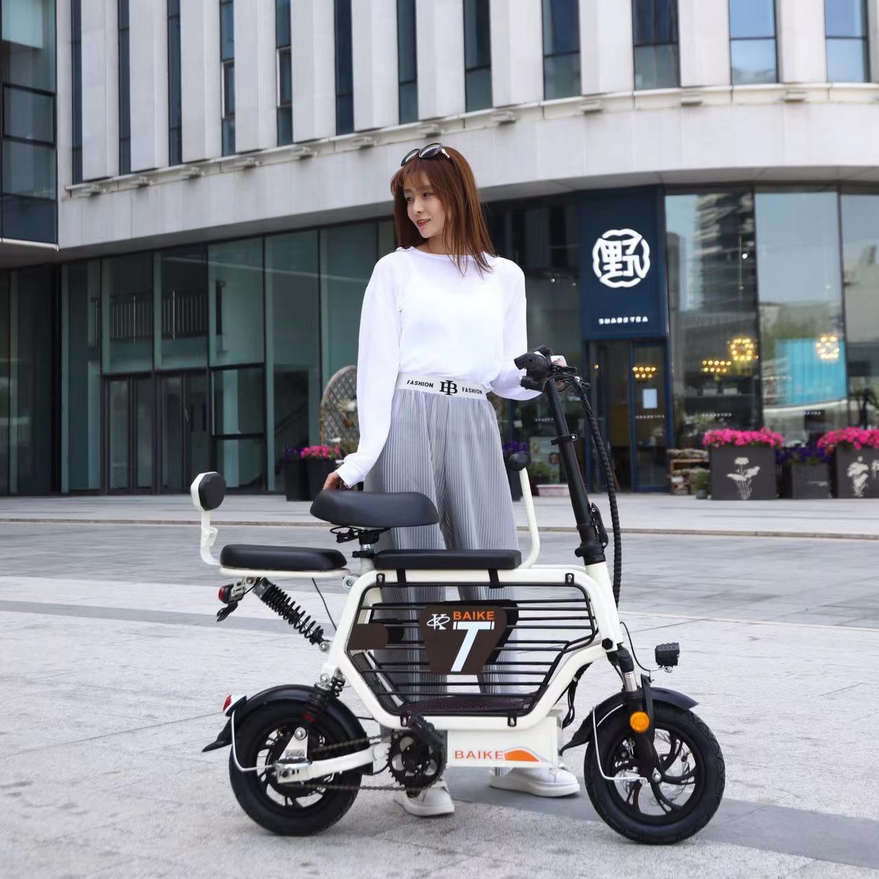 迷你便捷小型电动车女带娃接送孩子电瓶车宠物踏板电动滑板车