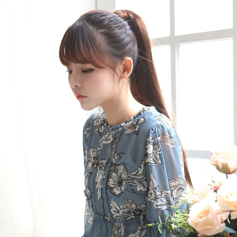 马尾假发长发绑带长直发自自然马尾辫头发扎马马尾