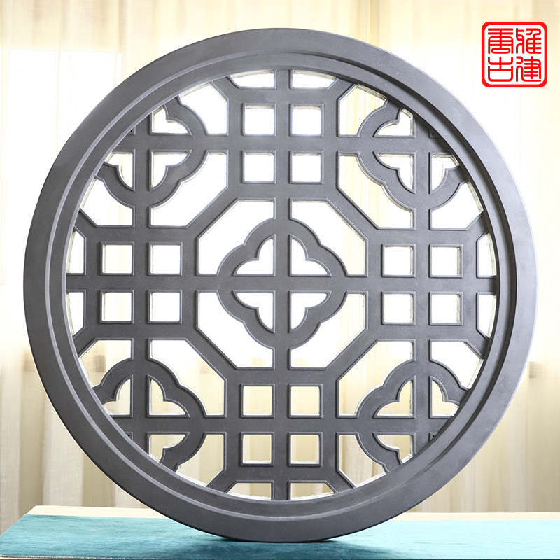 唐雅古建砖雕中式庭院围墙装饰镂空花窗单面砖雕