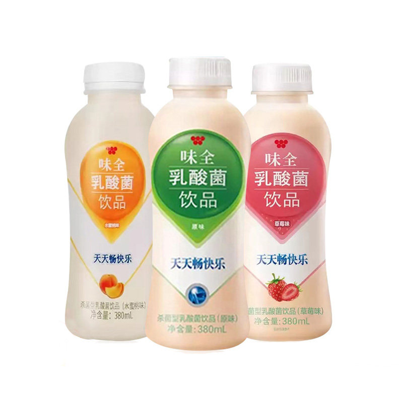 味全乳酸菌饮品380ml6瓶原味草莓水蜜桃含乳饮料早餐酸奶