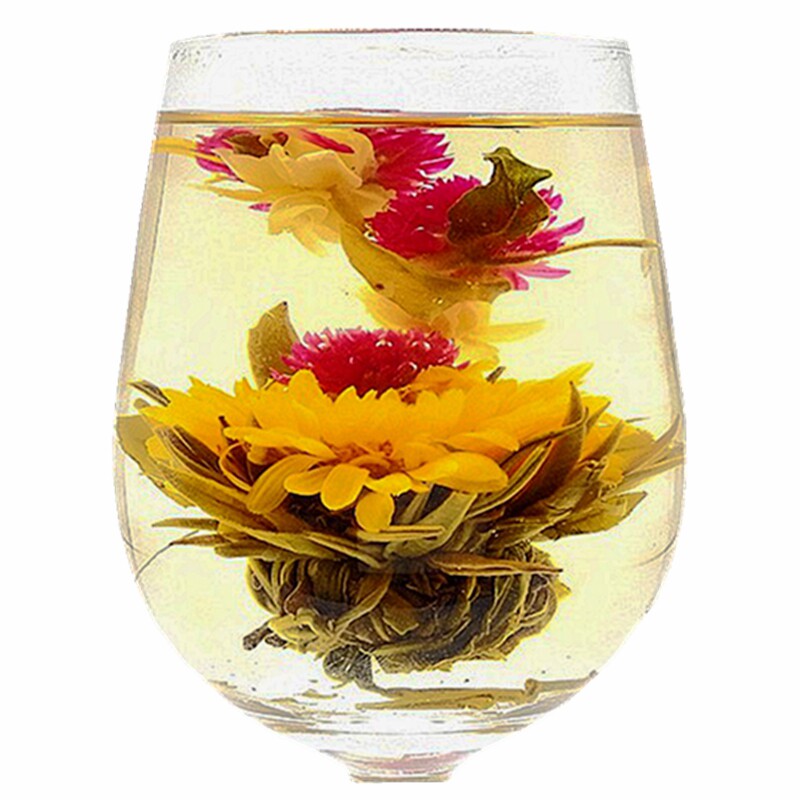 16款袋装组合花草茶花球茶工艺花茶球观赏花艺茶绿茶开花茶茶叶包