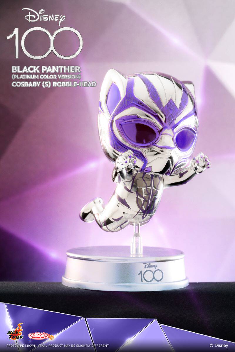 hottoyshtcosbabydisney100钢铁侠蜘蛛侠黑豹电镀手办手办