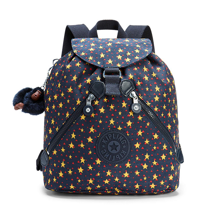 kipling18新款休闲迷你双肩女包bustling抽绳水桶猴子双肩背包