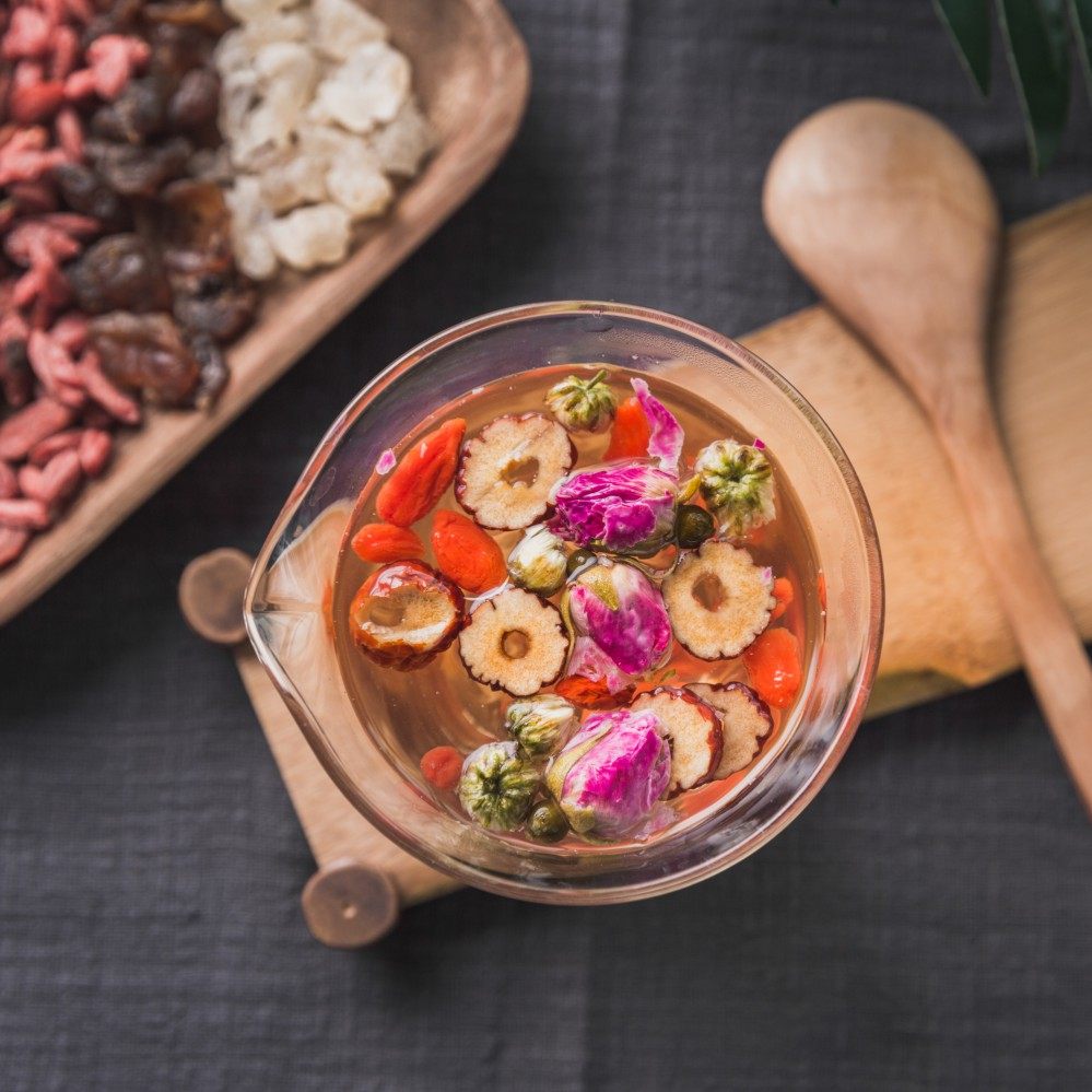 红枣桂圆枸杞玫瑰菊花颜值五宝组合花茶构杞组合型花茶