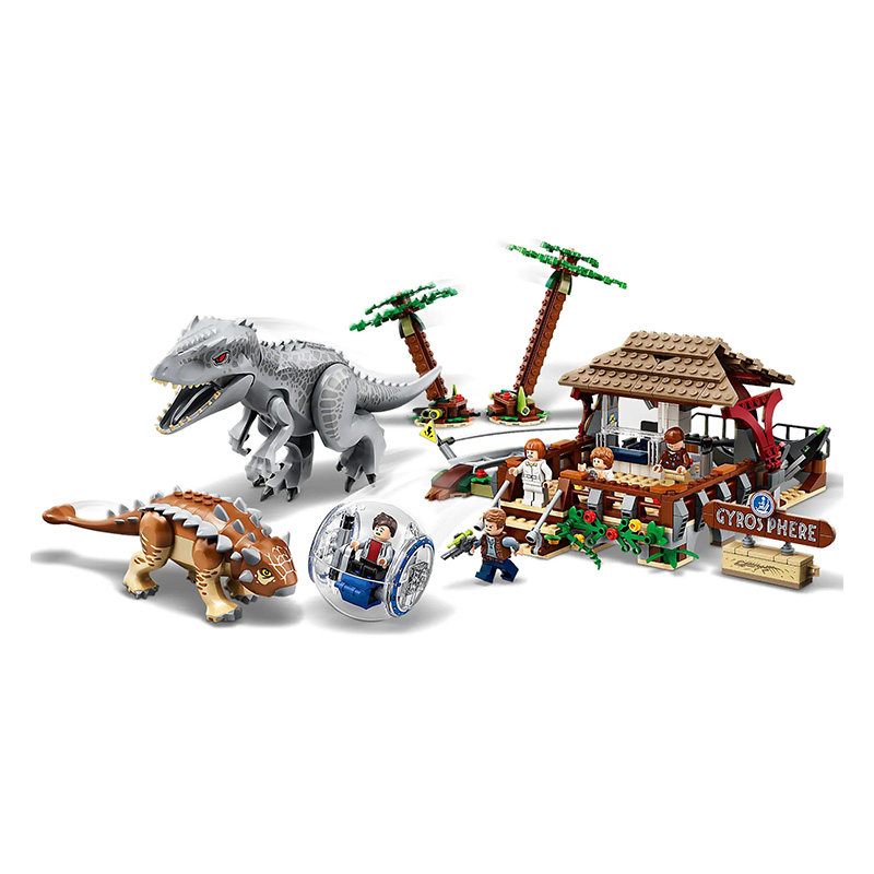 新品乐高侏罗纪暴虐霸王龙大战甲龙75941益智拼装建构