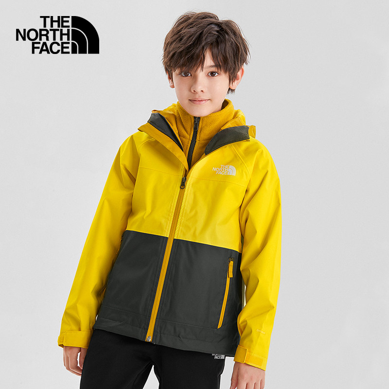 thenorthface北面童装女童三合一冲锋运动户外抓绒内胆儿童冲锋衣