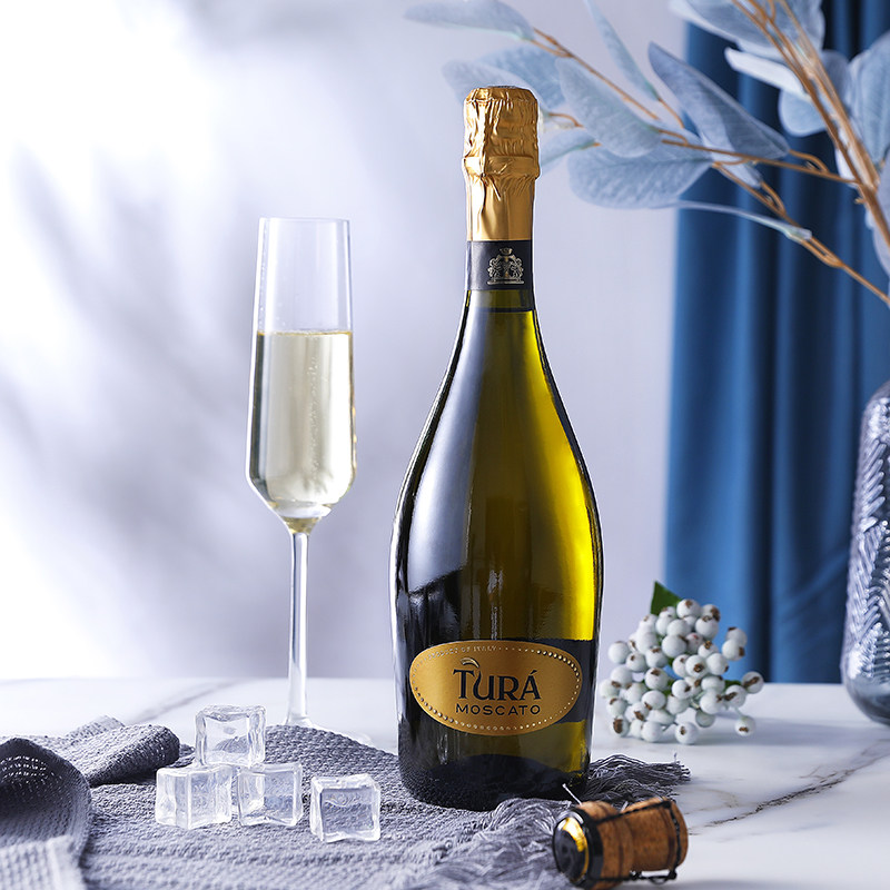 意大利tura莫斯卡托moscato低度甜白起泡果酒气泡起泡及香槟葡萄酒